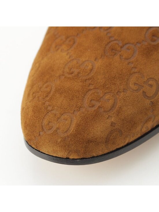 Gucci Horsebit Suede Sandals Shoes Slippers Beige main image 5